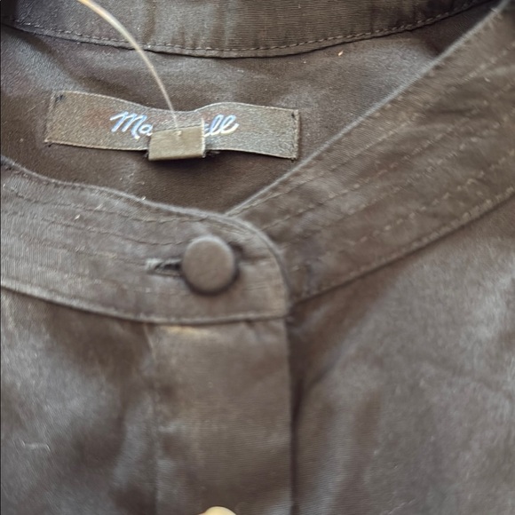 Madewell Poplin Shirred Button-Up Shirt Size XXS - Picture 12 of 13